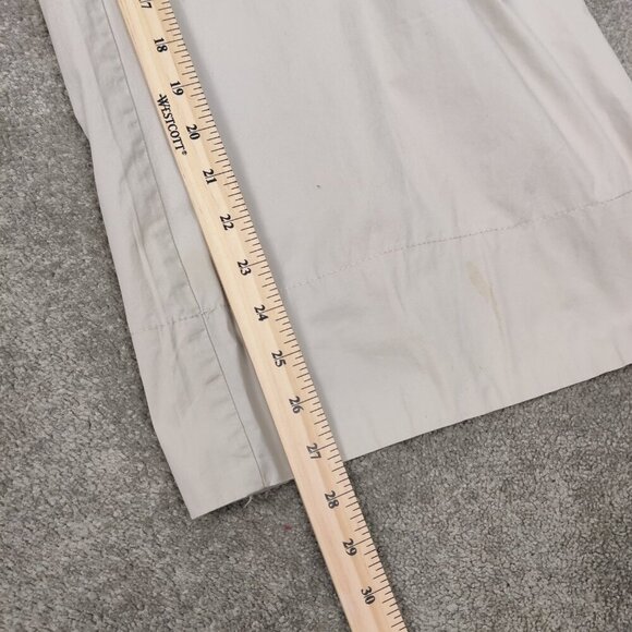 Vintage Spoza Women's Pleated Wide Leg Cream Pants Size EU 40 Old Money Cotton - Picture 10 of 11